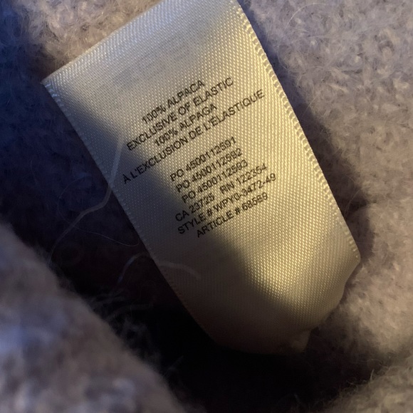 Babaton 100% Alpaca Turtleneck Sweater Light Purple XS - Picture 5 of 5